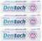 Denttach Lot de 3 adhésifs thermoplastiques pour prothèses dentaires - Coussin et recourbeur - Prise en main confortable et sûre jusqu'à 7 jours - Sans colle - Sans zinc - Longue tenue