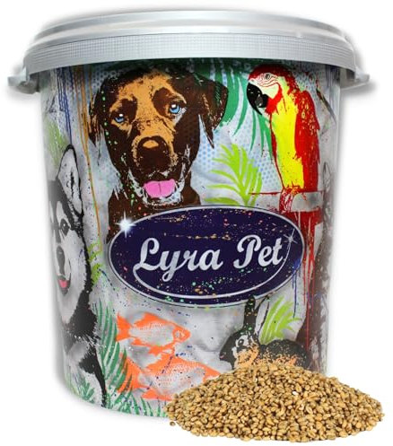 Lyra Pet® 10 kg Weizen in 30 L Tonne | Reich an Kohlenhydraten, Ballaststoffen & Proteinen | Ergänzungsfutter für Vögel | Nährstoffreiches, Ganzjähriges Vogelfutter | Energiequelle für Wildvögel