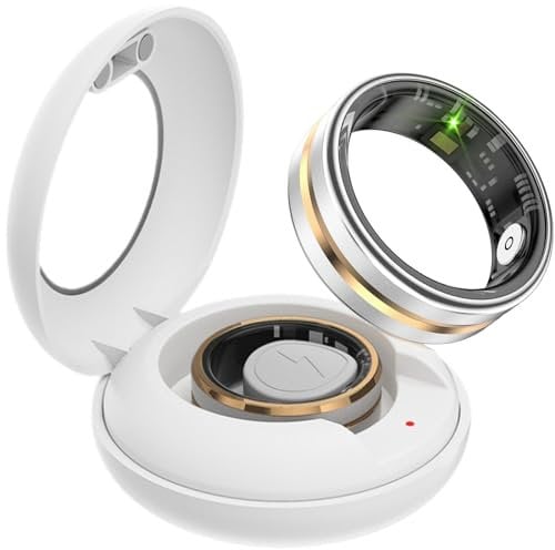 Smart Ring Fitnesstracker Schrittzähler 5ATM Wasserdicht Smartring Fitness Ring Tracker Smartringe Herren Damen Schlaf Ring Pulsmesser Smart Ring Android iOS Sport Ringe Remote-Photograph