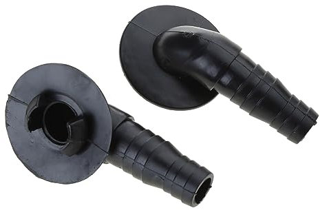 2 conectores de salida de drenaje de aire acondicionado, conector de manguera de drenaje de unidad externa, ajuste de codo, fácil instalación