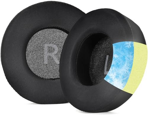 JOYSOG Kühlende Gel-Ohrpolster für JBL Synchros E50 E50BT S500 S70 kabellose Kopfhörer, Ohrpolster, Schaumstoff, Schwarz