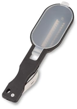 NAVA Fish Scale Remover Acer - 20cm, Fish Scaler with Stainless Steel Blade & Integrated Collection Container, Multifunctional Design with Folding Knife, Non-Slip Ergonomic Handle, Dishwasher Safe