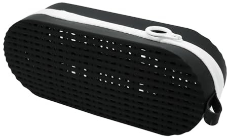 MiOYOOW - Funda para gafas de natación, cubierta protectora de gafas de silicona, funda para gafas transpirable con agujero de drenaje y cremallera para gafas de natación y deporte