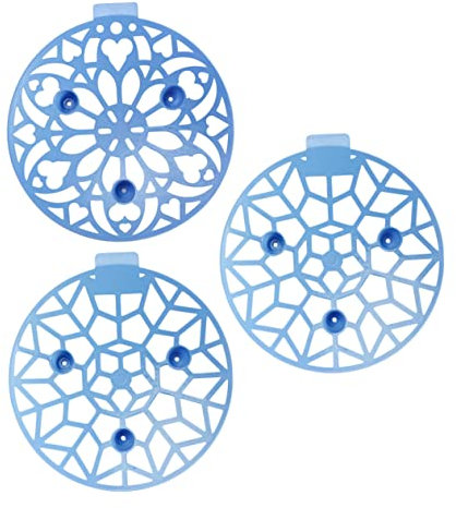 CIYODO 3 Stück Kunststoff Melonenständer Wassermelonenhalter Garten Obststütze Belüftet Gegen Faulenzen Blau