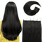VINBAO Tape in Extensions Echthaar Natürliches Schwarz Remy Haarverlängerung Echthaar Tape in Echthaarverlängerungen 35cm 20pcs 50g Skin Weft Tape in 14 Zoll #1B