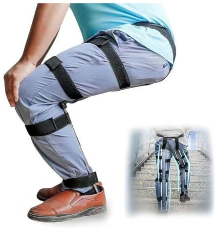 Magischer Angelhocker, tragbarer Stuhl, Exoskelett-Schwebesitz, unsichtbarer Stuhl, tragbares Exoskelett, menschlicher tragbarer Sitz, überall einsetzbarer Camping-Klapphocker, hält 220 Pfund stand(Sm