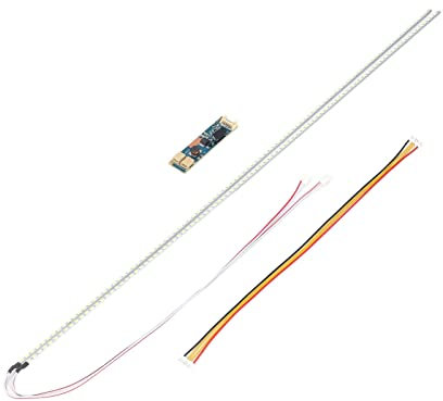 Emoshayoga LED-Hintergrundbeleuchtung, Lichtleiste, 8 W, Glasfaser, Einfach zu Installieren, Universeller, Energiesparender LED-Streifen mit Modulplatine für Monitore (540 mm)