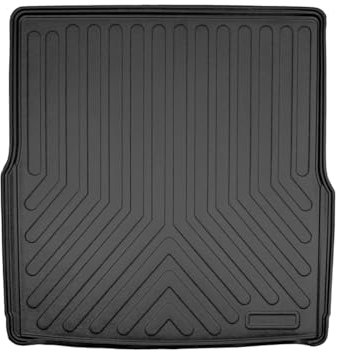 Trimak Passgenau 3D Kofferraumwanne Kompatibel mit VW Passat B9 Variant ab 2024 Kofferraummatten Kofferraumboden Schutzmatte Auto Zubehör Antirutschmatte Kantenschutz TPE Gummi Dauerhaft Schwarz