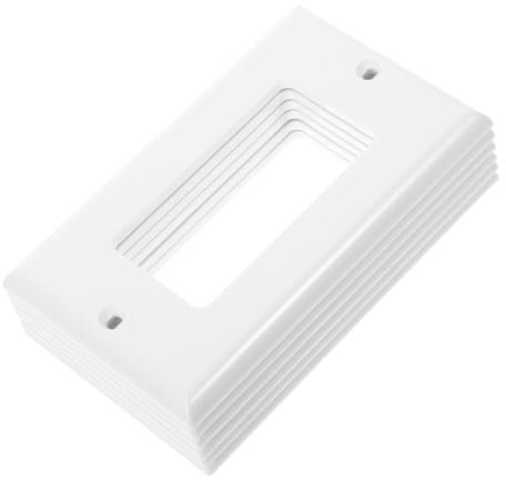 Hoement Dekorative Wandplatten Schalterplatten Und Steckdosenabdeckungen 6 Stück Panelmontage Schraubenlose Wandplatte Dimmerschalter-abdeckung