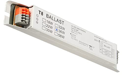 BEAHING Ballast électronique Fluorescent, Ballast de Lampe Fluorescente de Tension Large 2x36w
