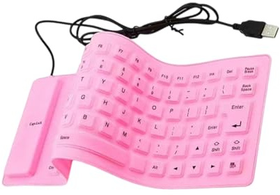 YiQinzcxg 85Keys USB Wireds Silicone Keyboards Rolls Up Flexible Silents for Notebook and PC Rolls Up Gaming