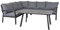 LC Garden »Bondino« Gartenlounge Dining Speiseloungeset mit Polstern inkl. Esstisch anthrazit