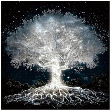 Ethereal Glowing Tree 1000 Pieces Jigsaw Puzzle