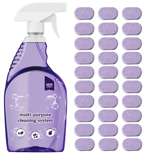 Dr Clean Spray Cleaner for Ovens, Nuroclean Spray, Cleaning Spray for Instant Stain Removal, All-Purpose Cleaner Spray, Heavy Duty Oven Cleaner, All-Purpose Cleaning Spray for Home, Kitchen (1, 30PCS)