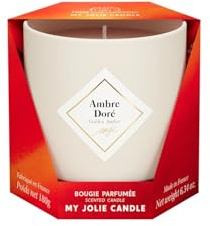 MY JOLIE CANDLE - Bougie parfumée Ambre Doré Classique 180g 36h