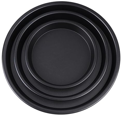 TOMETURE Set di 3 Piatti per Microonde in Lega di Alluminio, Teglia per Forno Microonde Crisp Antiaderente per Uso Domestico e Dolci come Torte e Budini