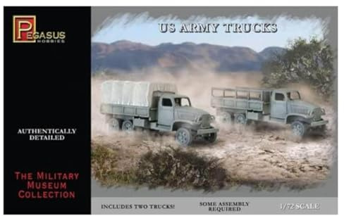 Pegasus PG7651-1/72 WW II US Army Trucks, 2 Bausätze
