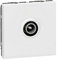 Legrand 078782 Prise télévision, Ø 9.52mm, mâle Mosaic, 2 modules, blanc