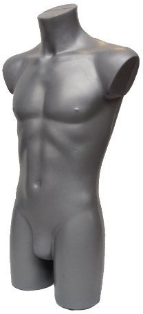 The Shopfitting Shop Argent mâle de vêtements de Sport Buste pour Maillots de Bain Fashion et Inclus