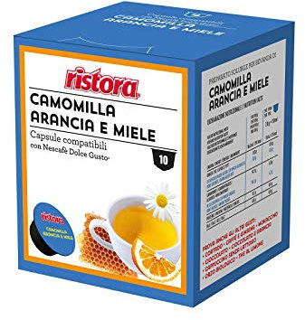 Ristora Camomilla Arancia e Miele - 40 Capsule - Compatibili con Dolce Gusto