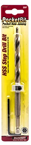 Milescraft 2307 PocketBit - Hex Shank Pocket Hole Drill Bit, Model: 23070003