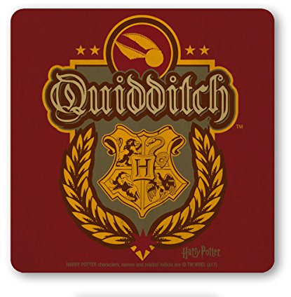 Logoshirt®️ Harry Potter | Quidditch I Logo I Untersetzer | Kork | 10x10cm | langlebiger Druck | Lizenziertes Originaldesign