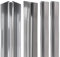 Schulte DecoDesign Profilset, 210 cm, Chromoptik, Verbindungsprofile für Duschrückwände und Wandverkleidung bis 3 mm, EP1901121 41, 2 x Endprofil, 1 x Eckverbinder in Ecke, 1 x Flächenverbinder