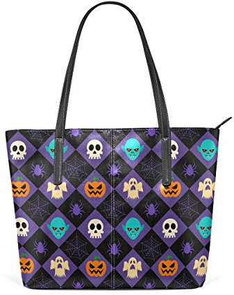 FANTAZIO Handtasche, Schultertasche, Halloween-Lampe, Schultertasche