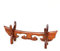 Aibote Roter Sandelholz Retro Schwert Halter Horn Elfenbein Ständer Home Decor Dekoration Holz geschnitzt Display Basis für Samurai Schwert Katana Wakizashi
