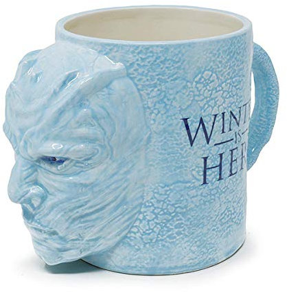Game of Thrones 3D XXL Tasse Nightking - hellblau, aus Keramik, Fassungsvermögen ca. 1000 ml.