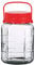Urban Living Large Glass Storage Jars - 1L, 2L, 3L Airtight Food & Liquid Storage - Clear Glass Containers for Biscuits, Cookies, Lentils, Sweets - With Screw Lid (3L)
