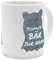 printplanet® Tasse mit Namen personalisiert - Motiv Schmuse Bär - individuell gestalten - Farbvariante Weiß