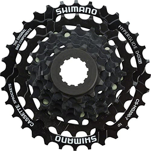 SHIMANO Tourney CS-HG200 Kassette, 7-fach, 12-32t, schwarz