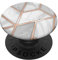 PopSockets White-Marble-Effect Pink-Rose-Gold-Effect Geometric-Design PopSockets PopGrip: Swappable Grip for Phones & Tablets