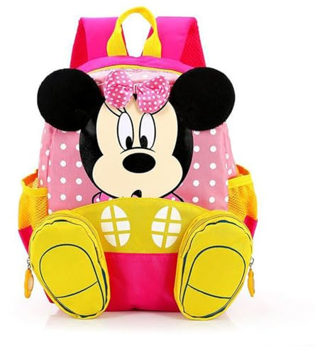FGen Minnie Mouse Rucksack Mädchen,Minnie Mouse Rucksack,Kinder-Rucksack für 2-8Jährige im Kindergarten Jungen Rucksack Mädchen Kinderrucksack (Rosa)