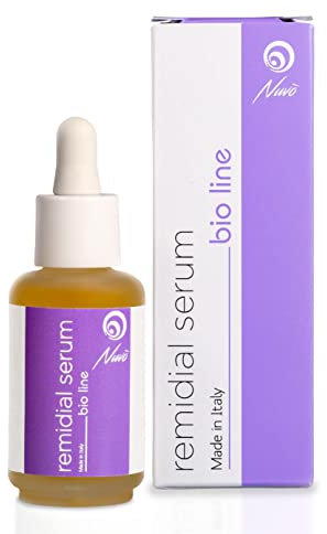 Nuvo' Serum Visage avec 90% Bave d Escargot, BIOLOGIQUE CERTIFIÉ, Niacinamide, Lavande, Huile Essentielle Tea Tree, Pores Dilatés, Acné, Peau Impure, Mixte, Grasse, Homme, Femme, Made in Italy 30ml