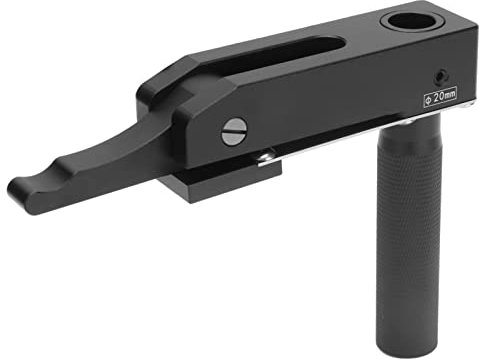 Hilitand Holzwerkzeug Pressplattenhalter Schwarz 3-Gang Einstellbarer Druck-Kniehebel-Halterung Schnellbefestigung für Holzbearbeitungs-Desktop(20 mm)
