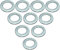 AERZETIX - C49140 - Lot de 10 Rondelles plates larges - M22 Ø38mm H 3mm - en acier zingué - DIN 125