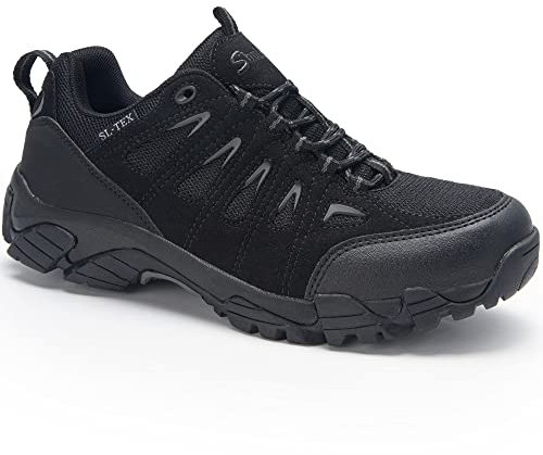 SHULOOK Wanderschuhe Herren Wasserdicht Leichte Outdoor Trekkingschuhe Knöchel Bergschuhe rutschfeste Schuhe Herren Sneaker Ultralight Sportschuhe für Camping, Wandern (Schwarz EU 41