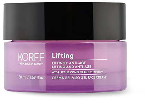 Korff Lifting Crema Gel Viso, Effetto Lifting con Lift Up Complex e Vitamina PP, Texture Gel e Attivo Seboregolatore per Pelli Normali e Miste, Formato 50ml
