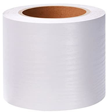 Wallpaper Border,Peel and Stick Classic White Wood Grain 10cm X 500cm