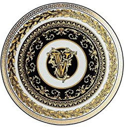 Versace - Virtus Alphabet V Piatto Piattino 17cm 19335-403752-10217
