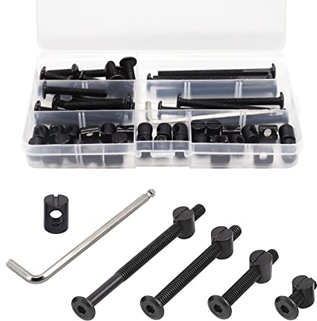 Kit de remplacement de vis de berceau – 28 boulons et écrous à tête hexagonale M6 x 20/40/60/80 mm