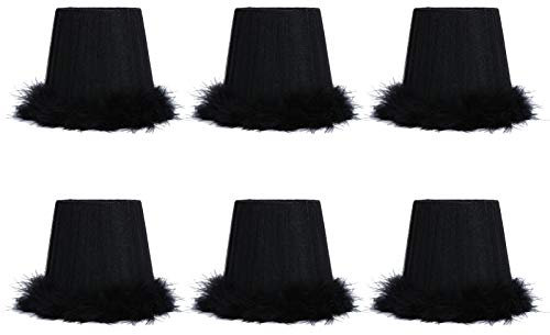 Lampenschirm Hängelampe Klein,Dunkelgrün Lampenschirme, 6er-Set, klein, einzigartig, die auf die Glühbirnen-Glocke-Lampenschirme für Hängelampe Tischlampe Stehlampe Kronleuchter