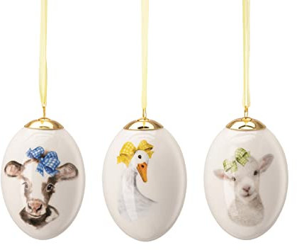 Hutschenreuther Geschenkserie Farm Life Set 3 Porz.-Eier 7cm