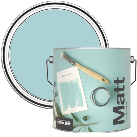 Rust-Oleum Peinture Mate Murs et Plafonds Bleue - Cyclades 2,5L