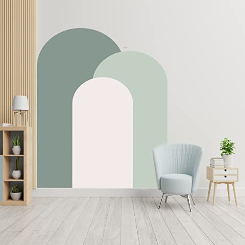 Boho Dekoration Tapete Selbstklebend Halbkreis Geometrisch Bögen Wandaufkleber Wanddekorationen für Kinderzimmer Babyzimmer Spielzimmer Mädchen Junge (#2)