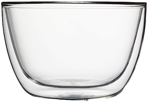 Villeroy & Boch Vivo CY0308 13 cm Double Walled Bowl - Borosilicate Glass Serving Bowl, Dishwasher Safe, Extremely Heat Proof and Scrape Resistant, Ideal for Serving Dips and Crisps
