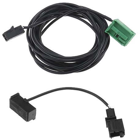 OTOTEC Cavo di collegamento AUX e cablaggio microfono 3BD035711 compatibile con VW RNS315 RNS510 12 pin autoradio Bluetooth cavo cablaggio 12 V