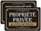 2 Pièces Panneau Propriété Privée 30x20cm Accès Interdit Propriété Privée Aluminium Panneaux d'avertissement de Protection UV, Très Résistant en Extérieur, pour Les Zones extérieures et intérieures